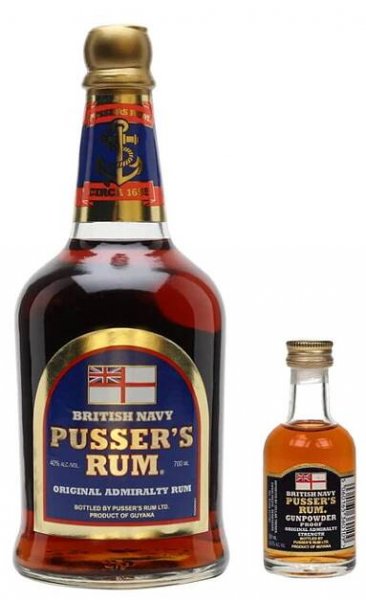 Pusser’s British Navy Rum & Gunpowder Proof 0,05 l