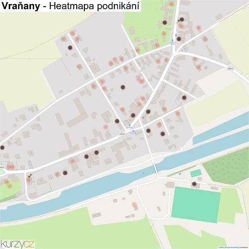 Vraňany - mapy | Kurzy.cz