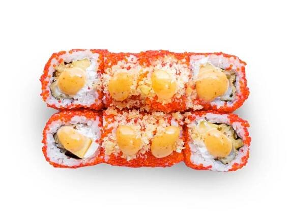 California Fried Ebi mango roll