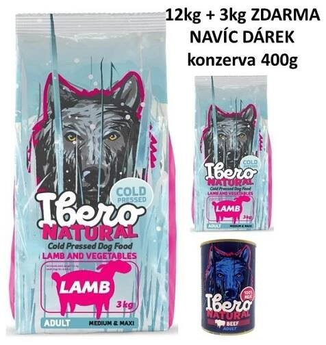 IBERO za studena lisované - JEHNĚ 15kg (12+3kg ZDARMA)