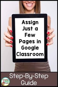 How to Assign Just One or Two Slides in Google Classroom
