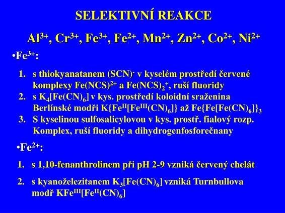 PPT - ANALYTICKÁ CHEMIE KVALITATIVNÍ PowerPoint Presentation, free download - ID:5949598