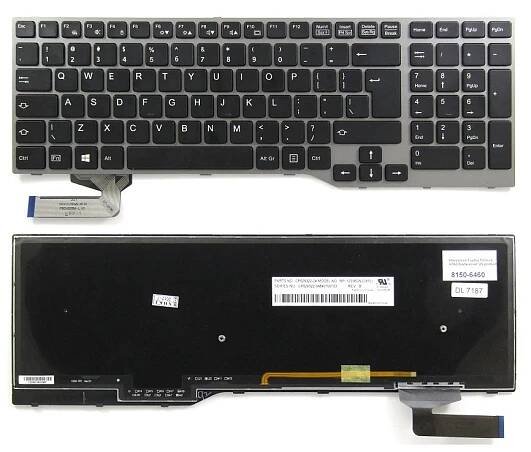 klávesnice Fujitsu Celsius H730 H760 H770 black/silver US