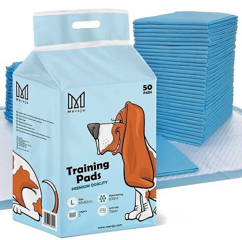 Mersjo Absorpční podložky pro zvířata L 60 x 60 cm 50 ks od 173 Kč - Heureka.cz