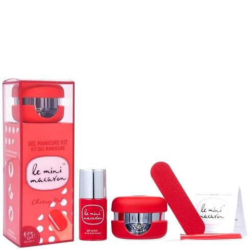 Le Mini Macaron Gel Manicure Kit - Cherry Red