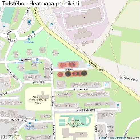 Mapa Tolstého - Firmy v ulici.
