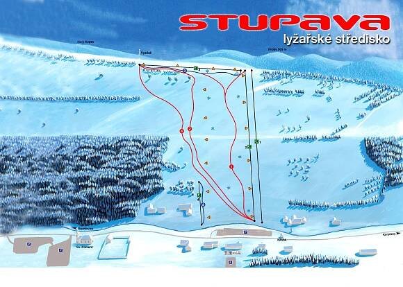 Ski Stupava mapa
