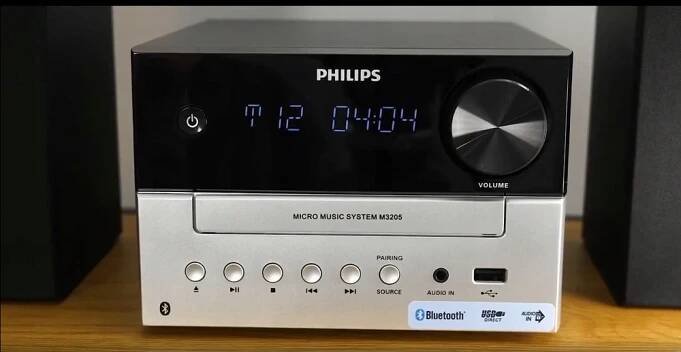 MIKROVĚŽ PHILIPS TAM3205/12 BLUETOOTH CD AUX USB FM VĚŽ Dálkový ovladač ano