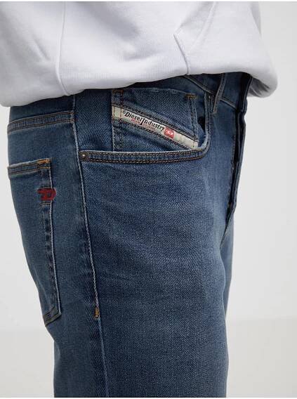 Diesel Tmavě modré pánské skinny fit džíny Diesel