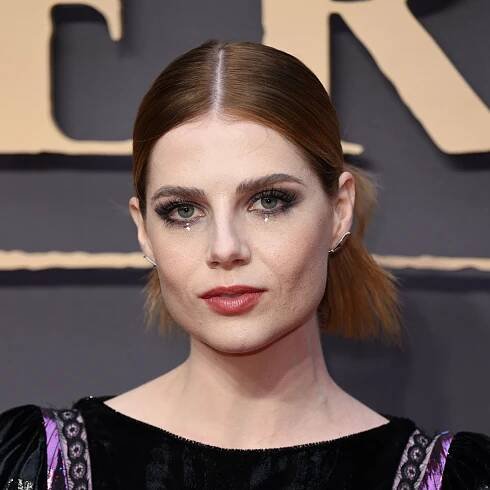 Lucy Boynton’s Latest Beauty Look? Goth-Girl Glamour