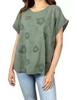 Dámská halenka/tričko italská móda zelené vel.UNI (XL/XXL)