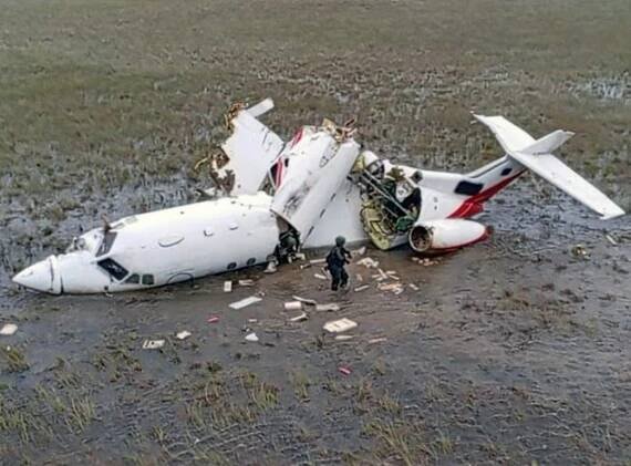 Crash of a BAe 125-700 in the Warunta | Bureau of Aircraft Accidents Archives