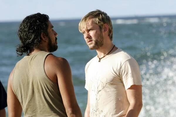 LOST, Naveen Andrews, Dominic Monaghan, 'Live Together, Die Alone, Part I & II', (Season 2, aired May 24, 2006), 2004-2010. photo: Mario Perez / © ABC / Courtesy: Everett Collection
