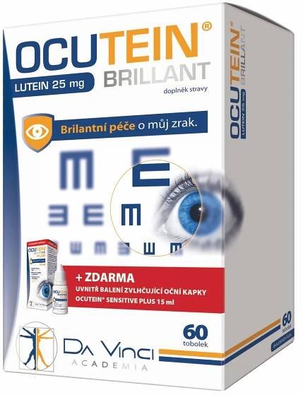 Ocutein Brillant Lutein 25 mg 60 tobolek + kapky