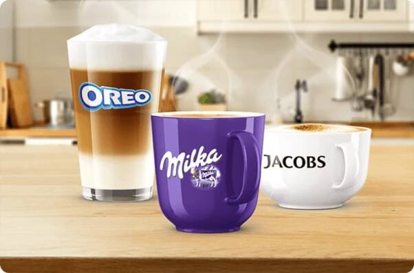 druhy nápojů z kapslí - oreo, milka, jacobs