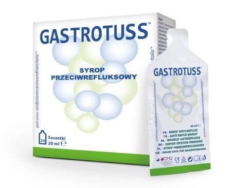 Gastrotuss antirefluxní sirup, 20 sáčků po 20 ml