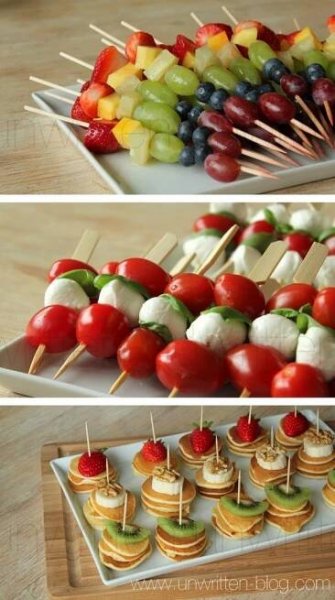 simple and beautiful finger food...little appetizers are my favorite | Brunch finger foods, Appetizers easy, Appetizer snacks