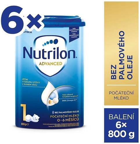 Nutrilon 1 počiatočná mliečna dojčenská výživa v prášku 6 x 800 g