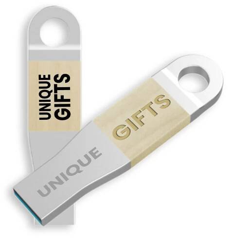 Elegantní mini USB 2.0 / 3.0 flash disk, kov a dřevo | Société s.r.o.