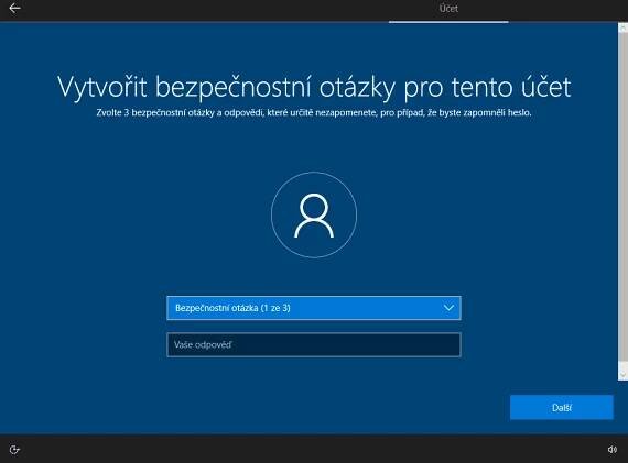 Fotogalerie: Tvorba lokálního účtu ve Windows 10 Home při instalaci (fotogale - Cnews.cz