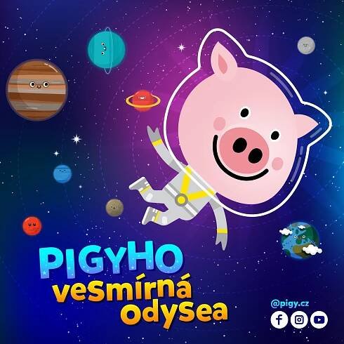 Pigy má svou audioknihu! Pigyho vesmírná odysea poprvé k poslechu · Pigy.cz · pohádkové rádio · hry · omalovánky · zábava