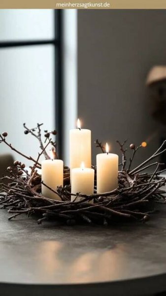 Adventskranz: 29 traumhafte Ideen | Die schönste weihnachtsdeko, Adventskranz, Deko weihnachten adventskranz