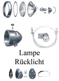 DDR-Motorrad IFA MZ RT 125 Ersatzteileliste Scheinwerfer Reflektor Dichtgummi Lampenring Tachometerwelle Kontrollglas Birne Rücklicht