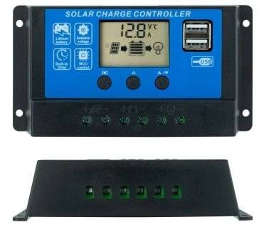 FVE Solární regulátor PWM VOLT 12-24V/20A+USB pro Pb baterie