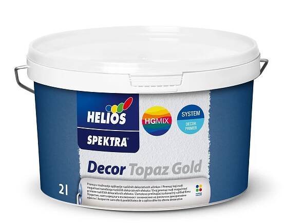 Spectra Decor Barva na stěnu Topaz Gold zlatá; polomat; 2 l