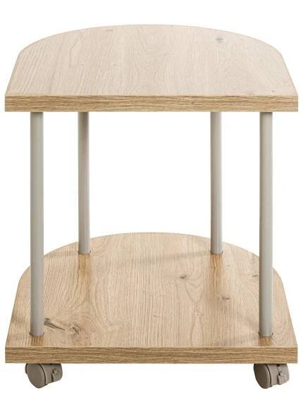 ODKLÁDACÍ STOLEK, šedá, barvy dubu - šedá/barvy dubu, Trend, kov/kompozitní dřevo (40/40/45cm)