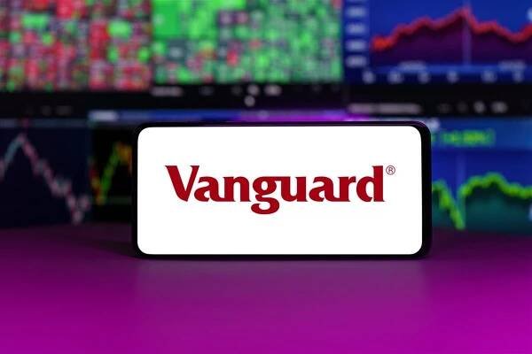 Vanguard Logo on cellphone