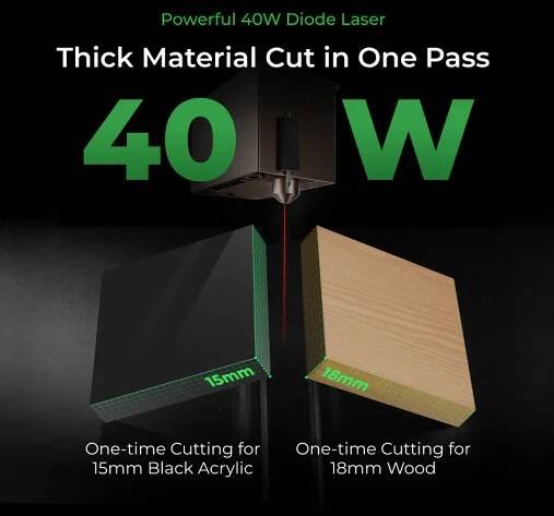 xTool S1-40W Dark Basic | UHAL e-shop
