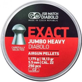 Diabolky JSB Exact Jumbo Heavy 5,52 mm 250 ks