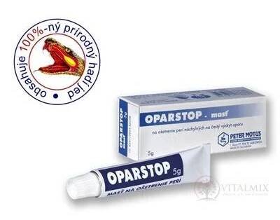 OPARSTOP Masť na ošetrenie pier 1×5 g, na ošetrenie perí náchylných na častý výskyt oparu