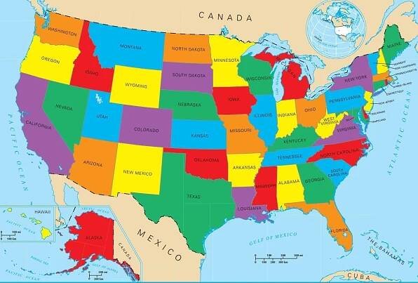 United States Map Wallpapers - Top Free United States Map Backgrounds ...