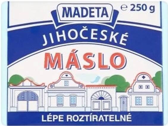 Madeta Jihočeské máslo 250g v akci