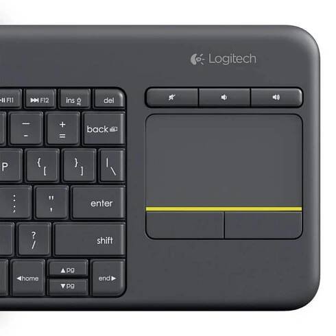 Logitech K400 Plus - klávesnice pro obývací pokoje zjednodušuje propojení vašeho PC s televizorem – PressOffice