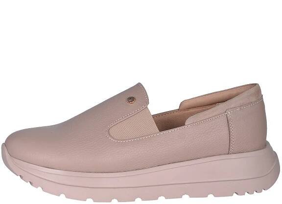 Kapučínové kožené slip on mokasiny DTE054