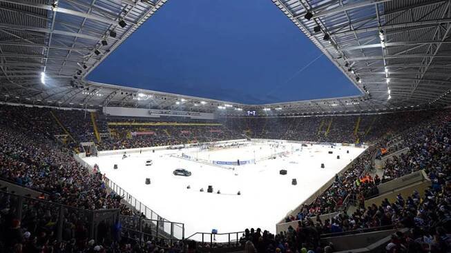 VIDEO: 31 tisíc fanoušků na druhé lize! Drážďany hostily Winter Classic