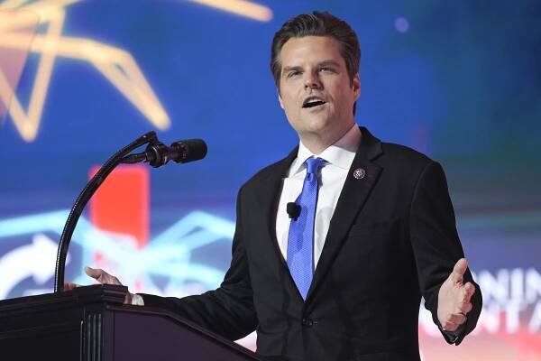 Rep. Matt Gaetz talking