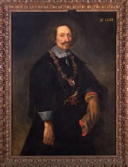 Portret van een koning van het Sint-Sebastiaansgilde te Gent