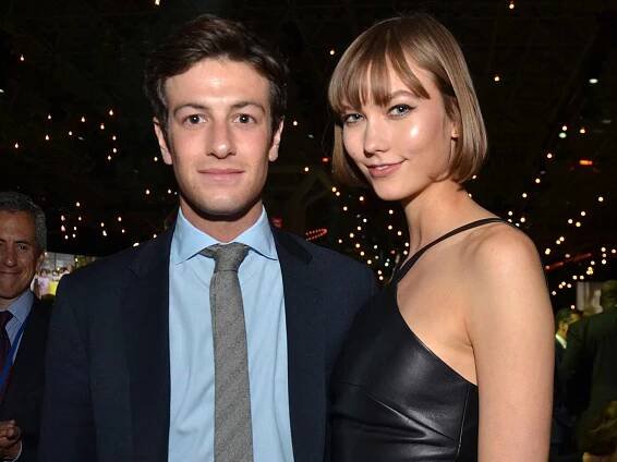 Joshua Kushner, founder of Thrive Capital, left, and model Karlie Kloss attend the Robin Hood Foundation Gala in New York