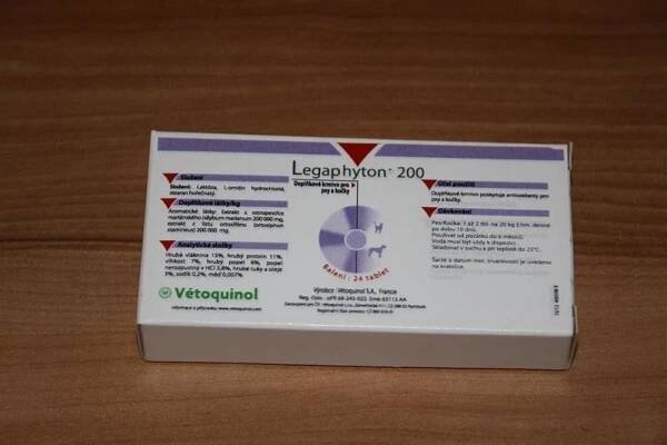 Vetoquinol Legaphyton 24 tbl 200 mg