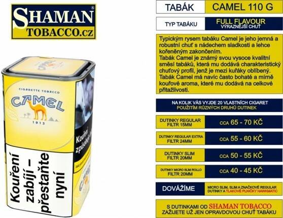 Camel cigaretový tabák 5 x 110 g