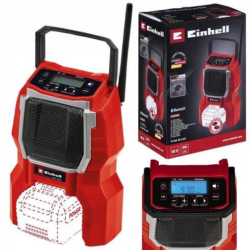 EINHELL AKUMULÁTOROVÉ RÁDIO 18V AM/FM Bluetooth TC-RA 18 Li BT-Solo