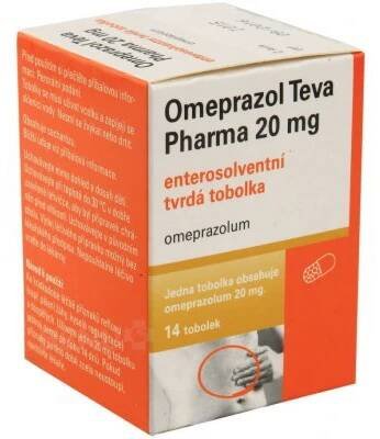 Omeprazol Teva Pharma 20mg cps.etd.14