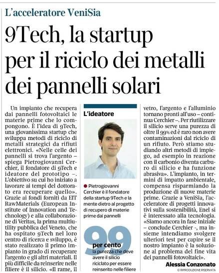 Il Corriere della Sera - 28 ottobre 2021 - 9-Tech