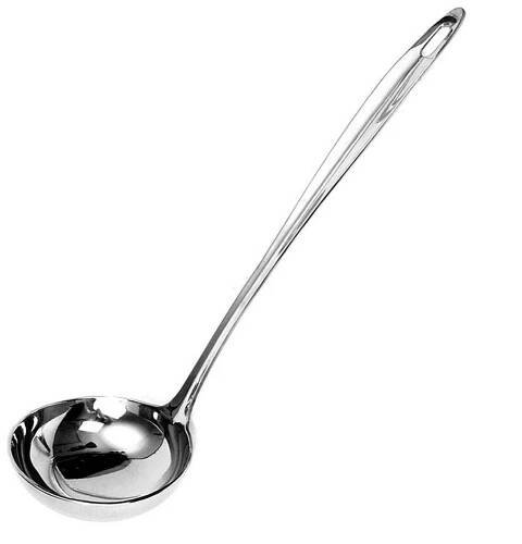 Ocelová kuchyňská lžíce na nalévání polévky z omáčky 90 ml