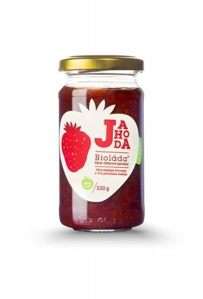 Džem - Bioláda Jahoda 230 g bez přidaného cukru