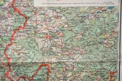 PLZEŇ ROKYCANY BLOVICE - PADRŤ KOLVÍN ZABĚHLÁ - MAPA OKRESU - 1932 - Staré mapy a veduty